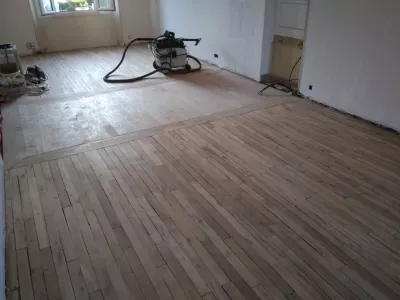 Ponçage et vitrification de parquet